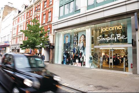 N Brown's Simply Be and Jacamo flagship Oxford Street store